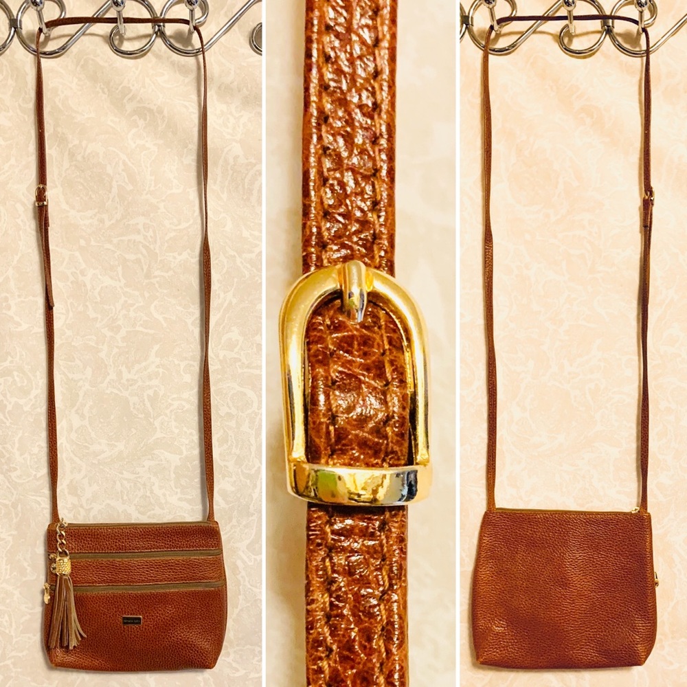NWOT Romana Moda Italian Leather Crossbody Purse - Picture 3 of 8